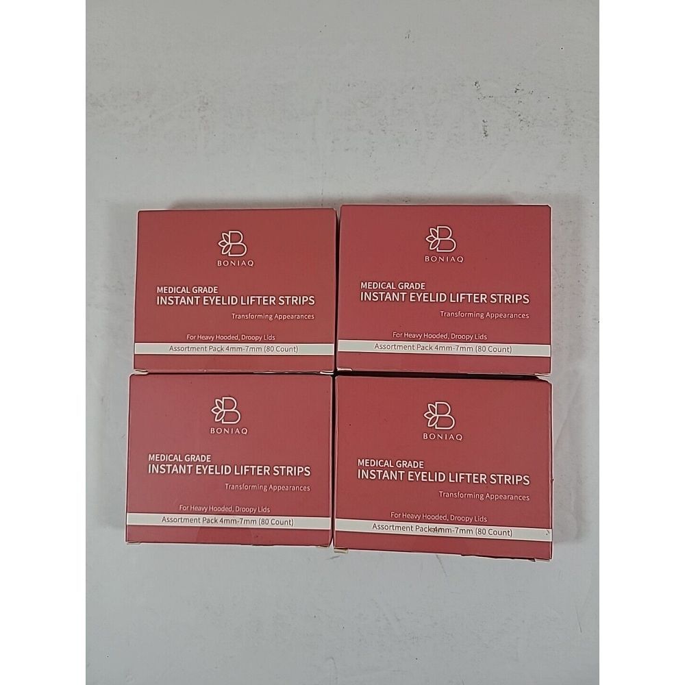 4 BONIAQ Medical Grade Instant Eyelid Lifter Strips Eye‎ Lift Assortment 4mm-7mm